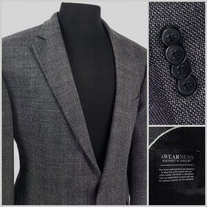 Awearness Kenneth Cole Slim Fit 44S Wool 2 Button Blazer Jacket